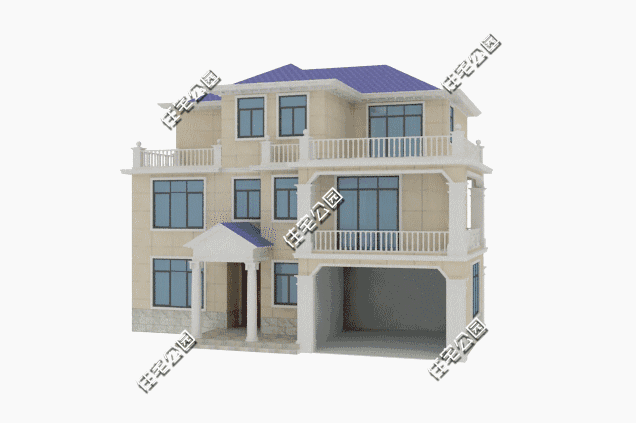 占地14×13農(nóng)村自建房設(shè)計(jì)圖，3層40萬帶露臺(tái)和車庫，老百姓都喜歡建