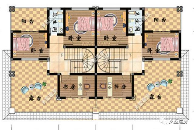 一套圖紙建兩棟別墅，在農(nóng)村自建房就需要這樣的設(shè)計(jì)圖紙，既方便又省錢(qián)