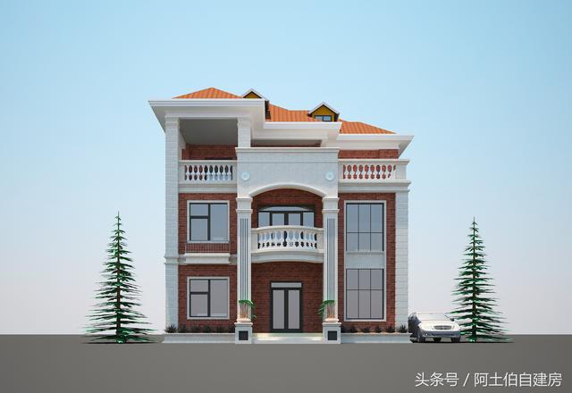 三層歐式自建房設(shè)計(jì)圖紙，適用性強(qiáng)，放哪都可以建，符合農(nóng)村風(fēng)俗，關(guān)鍵主體結(jié)構(gòu)造價(jià)才20萬，驚喜吧！