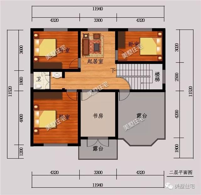 3套平屋頂實(shí)用小別墅設(shè)計(jì)圖，造價(jià)26萬(wàn)左右，建好了全村人都羨慕