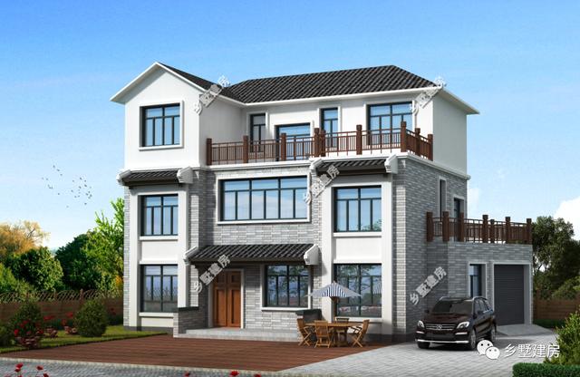 3款農(nóng)村三層小別墅設計圖，新中式風格經(jīng)久耐看，永不過時，建完不后悔！