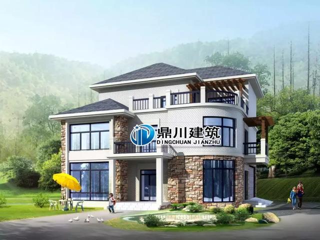 一套別墅，兩種布局設計，三層簡歐風格的別墅設計圖，造價只要28萬，建好驚艷鄰里鄉(xiāng)親