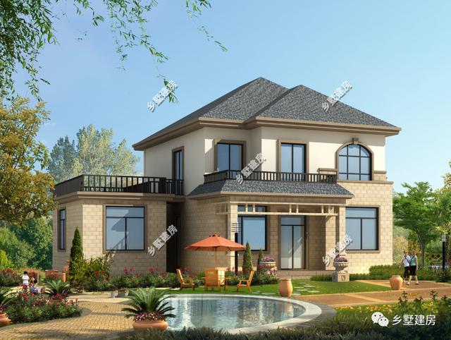 2款帶獨(dú)立廚房、露臺(tái)的農(nóng)村二層別墅設(shè)計(jì)圖，20多萬(wàn)就能建 經(jīng)濟(jì)實(shí)惠還好看