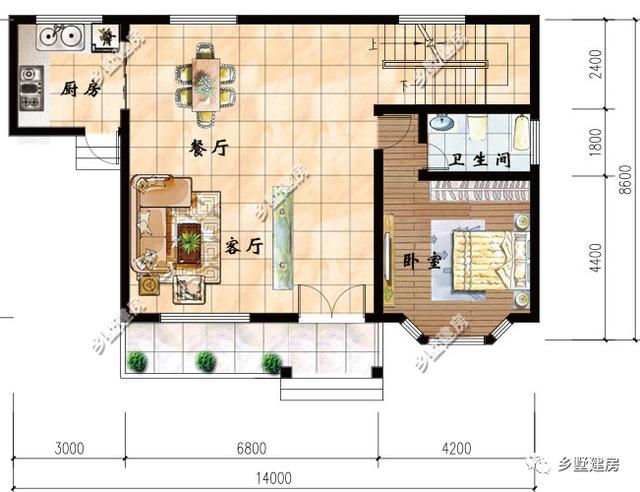 2款帶獨(dú)立廚房、露臺(tái)的農(nóng)村二層別墅設(shè)計(jì)圖，20多萬(wàn)就能建 經(jīng)濟(jì)實(shí)惠還好看