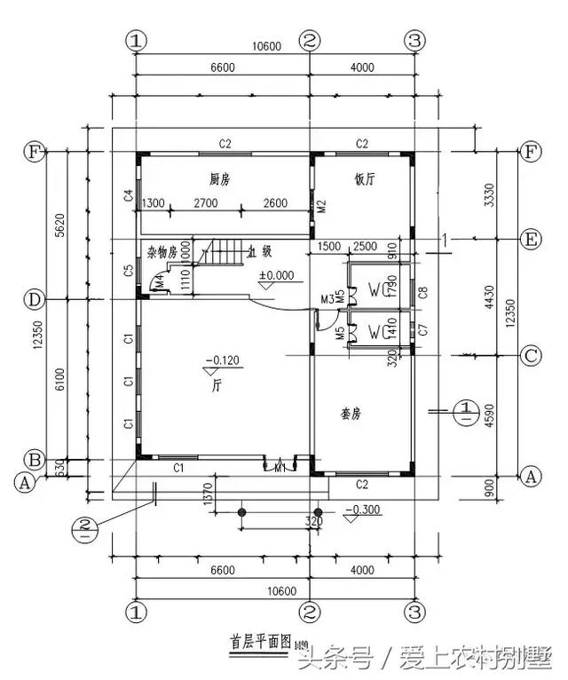 10x12米三層農(nóng)村自建房設(shè)計(jì)圖，挑空客廳，主體造價(jià)35萬(wàn)，簡(jiǎn)直不要太經(jīng)濟(jì)適用