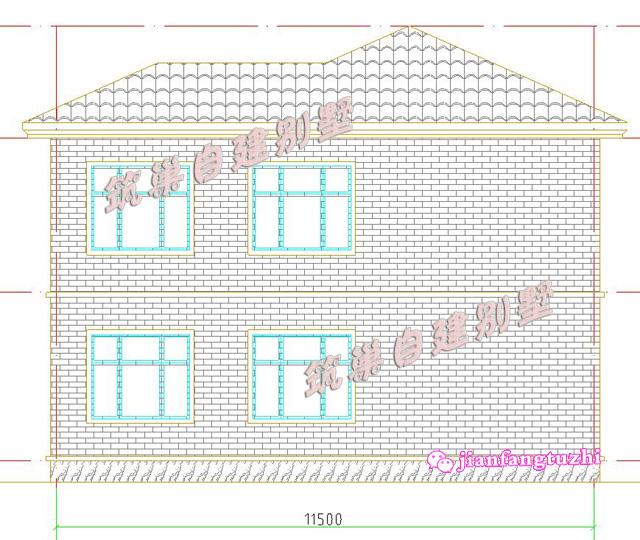 20萬100㎡12x9米二層典型現(xiàn)代農(nóng)村別墅設(shè)計(jì)圖，主體磚混結(jié)構(gòu)