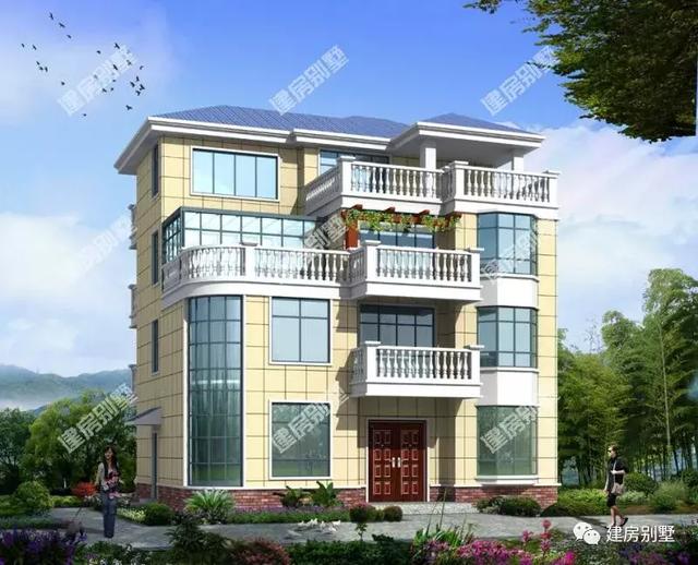 四層別墅一定要建的氣派，像這兩款別墅設(shè)計(jì)圖建好后誰(shuí)看誰(shuí)羨慕