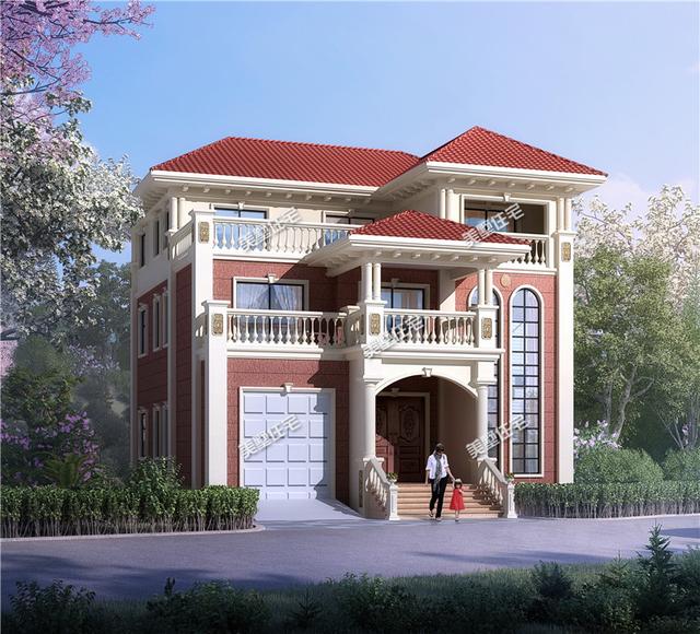 3款三層自建房別墅設(shè)計(jì)圖，歐式外觀內(nèi)在實(shí)用，設(shè)計(jì)華麗，戶型合理