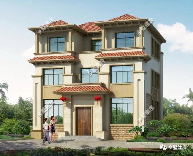 想回農村自建房，款式太多不好選，這款49萬農村三層別墅設計圖就不錯，保證跟別人不重樣