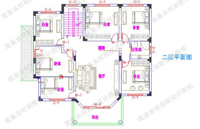 2款25萬以內(nèi)漂亮的二層農(nóng)村自建房全套CAD施工效果圖設(shè)計(jì)圖，建房子，住的舒服最重要