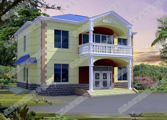 2款25萬以內(nèi)漂亮的二層農(nóng)村自建房全套CAD施工效果圖設(shè)計(jì)圖，建房子，住的舒服最重要