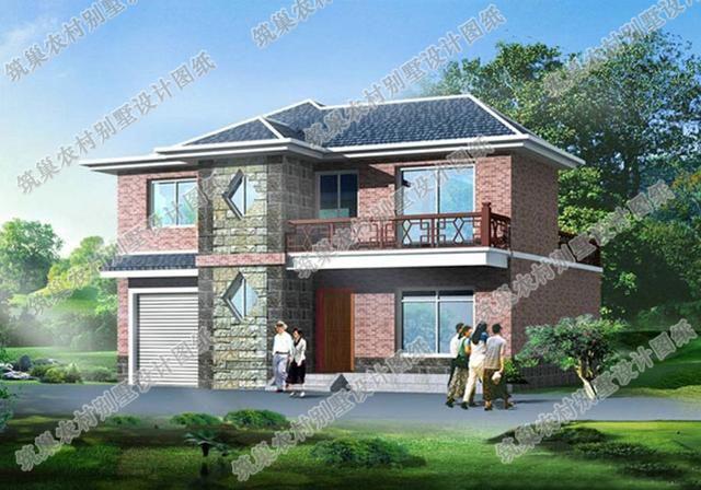 2款25萬以內(nèi)漂亮的二層農(nóng)村自建房全套CAD施工效果圖設(shè)計(jì)圖，建房子，住的舒服最重要