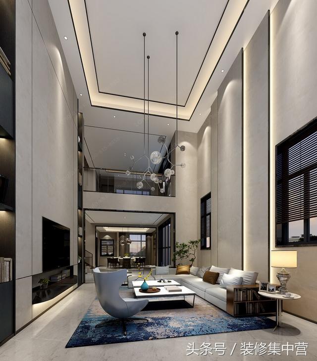 650㎡時尚混搭別墅裝修案例，多元化設(shè)計元素相結(jié)合，服裝可以混搭，房子也可以