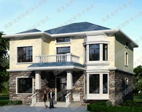 12×12米3廳5臥二層獨(dú)棟別墅設(shè)計圖紙，閣樓層+佛堂+旋轉(zhuǎn)樓梯，造價40萬左右，讓你擁有一個溫暖的家