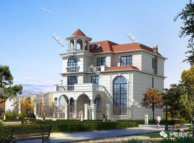 農(nóng)村三層別墅設(shè)計(jì)圖，挑空客廳樓上樓，書房露臺(tái)應(yīng)有盡有，造價(jià)只要48萬