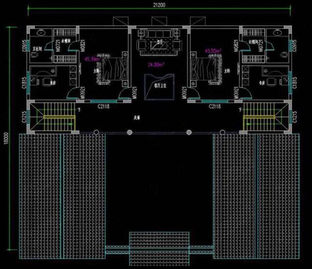 傳統(tǒng)中式四合院別墅設(shè)計圖，農(nóng)村自建房的優(yōu)選，你需要的它都有