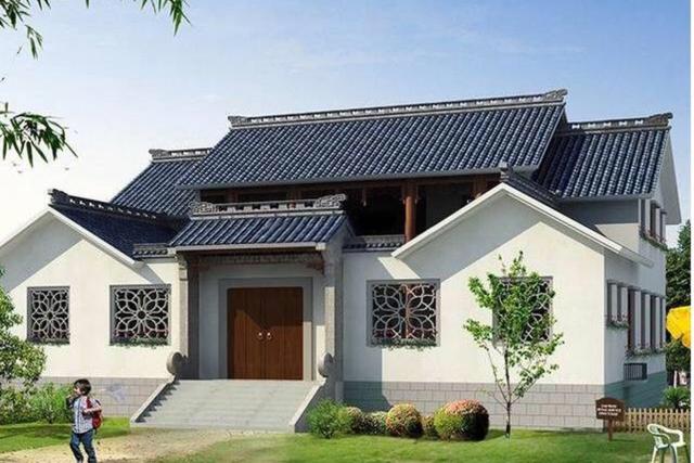 傳統(tǒng)中式四合院別墅設(shè)計圖，農(nóng)村自建房的優(yōu)選，你需要的它都有