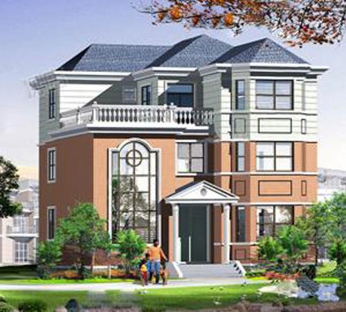 2款12×12米三層農(nóng)村私家別墅，造價(jià)30萬(wàn)，帶挑空客廳+健身室+落地窗，采用多窗設(shè)計(jì)，采光透氣。