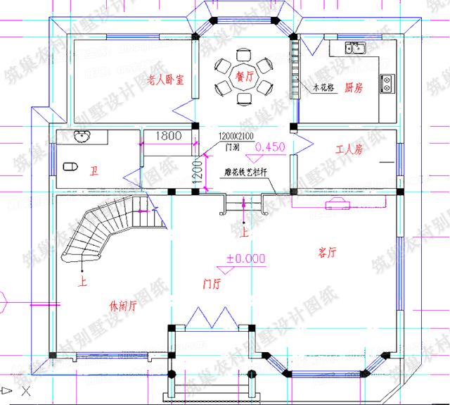 2款12×12米三層農(nóng)村私家別墅，造價(jià)30萬(wàn)，帶挑空客廳+健身室+落地窗，采用多窗設(shè)計(jì)，采光透氣。