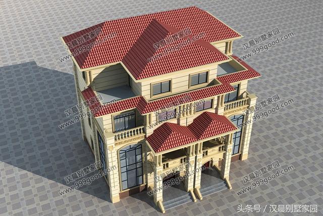 雙拼四層別墅自建房，14.2X11.8米，戶型方正，氣派落地窗，蓋好了后誰看誰眼紅！