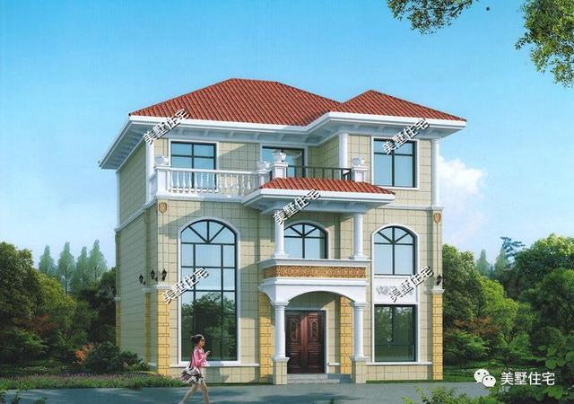 6棟等面寬的農(nóng)村別墅設(shè)計(jì)圖，好看又實(shí)用，兩層三層都有，村里人看了都喜歡