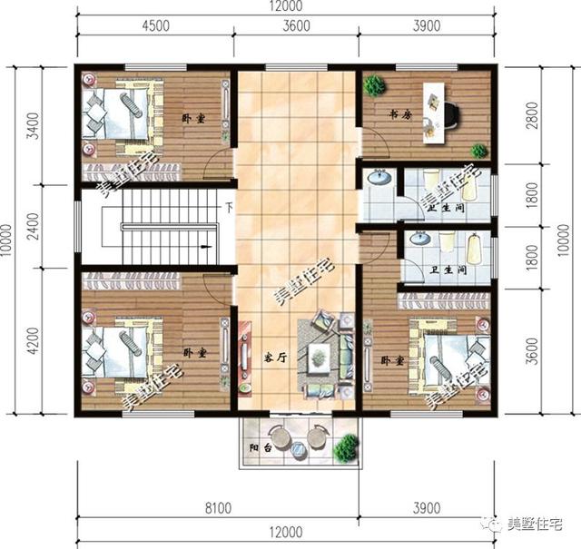 6棟等面寬的農(nóng)村別墅設(shè)計(jì)圖，好看又實(shí)用，兩層三層都有，村里人看了都喜歡