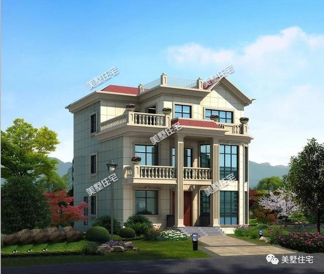 6棟等面寬的農(nóng)村別墅設(shè)計(jì)圖，好看又實(shí)用，兩層三層都有，村里人看了都喜歡