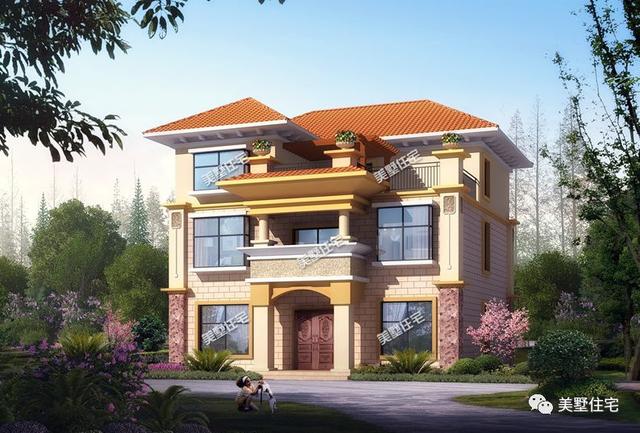 6棟等面寬的農(nóng)村別墅設(shè)計(jì)圖，好看又實(shí)用，兩層三層都有，村里人看了都喜歡