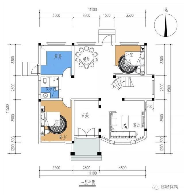 6棟等面寬的農(nóng)村別墅設(shè)計(jì)圖，好看又實(shí)用，兩層三層都有，村里人看了都喜歡