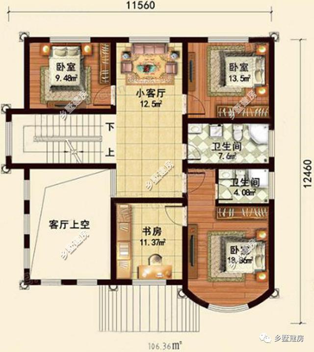 2款農(nóng)村三層別墅設(shè)計圖，豪華大氣，不到30萬卻建出了豪宅的效果！你會選哪款？