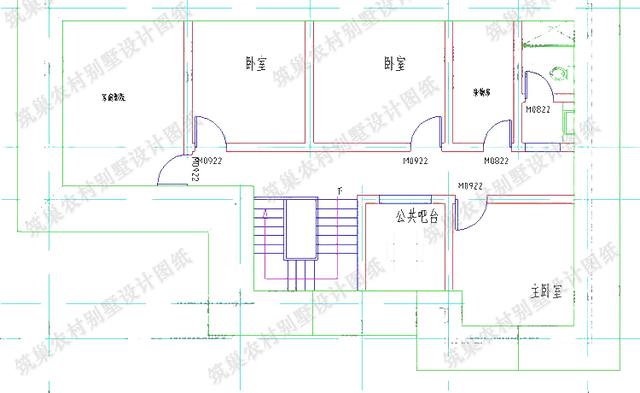16×12米4廳8臥三層自建房，低調(diào)而穩(wěn)重，，造價(jià)30萬(wàn)以內(nèi)，帶家庭影院+吧臺(tái)