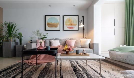 小戶型85㎡簡約北歐風(fēng)3居室，軟硬裝花了17萬，儲物空間大，電視墻裝修最成功！