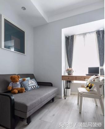 小戶型85㎡簡約北歐風(fēng)3居室，軟硬裝花了17萬，儲物空間大，電視墻裝修最成功！