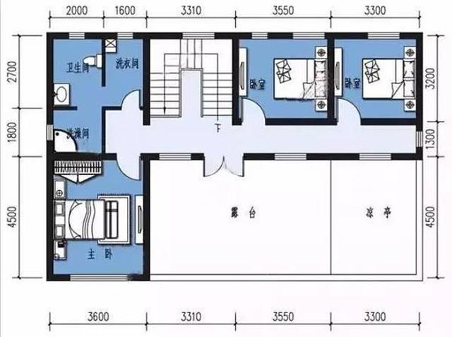 2廳5臥3衛(wèi)二層別墅設(shè)計圖，14×10米，造價25萬，帶火炕