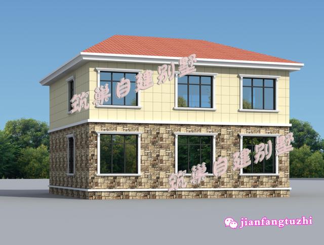 2款簡約二層農(nóng)村自建別墅設(shè)計圖，造價20萬以內(nèi)，經(jīng)濟實用。