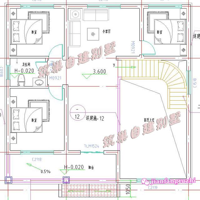 2款簡約二層農(nóng)村自建別墅設(shè)計圖，造價20萬以內(nèi)，經(jīng)濟實用。