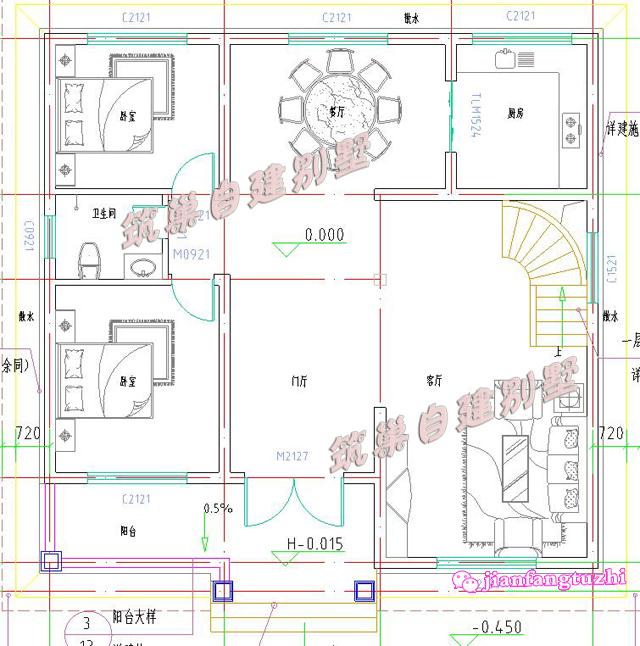 2款簡約二層農(nóng)村自建別墅設(shè)計圖，造價20萬以內(nèi)，經(jīng)濟實用。