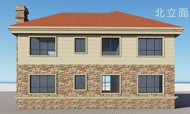 二層農村自建房，帶堂屋， 經濟實用，美觀大氣，真正適合農村人的自建房！