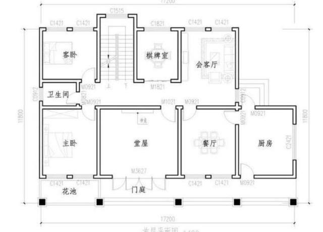 二層農村自建房，帶堂屋， 經濟實用，美觀大氣，真正適合農村人的自建房！