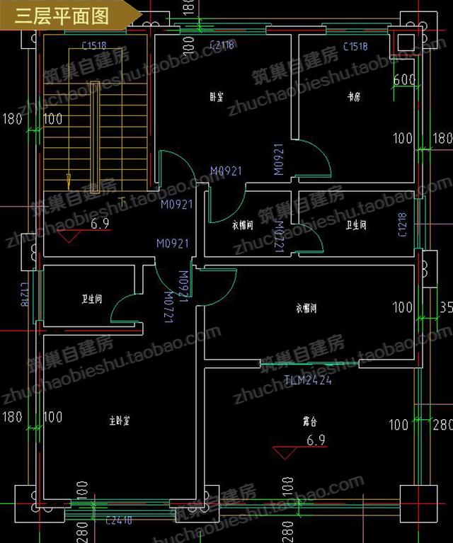 3款占地100平方米三層農(nóng)村獨棟自建別墅設計圖，豪華大氣，造價僅30萬