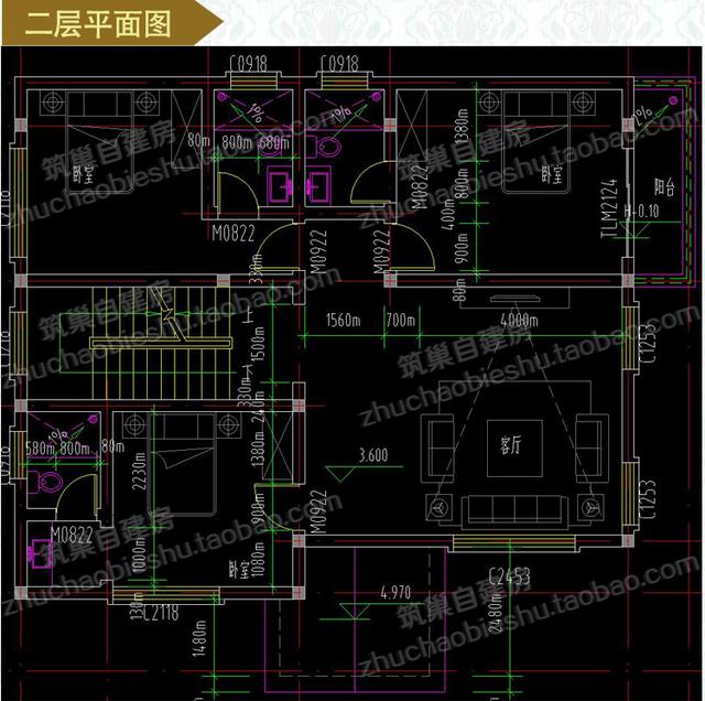 3款占地100平方米三層農(nóng)村獨棟自建別墅設計圖，豪華大氣，造價僅30萬