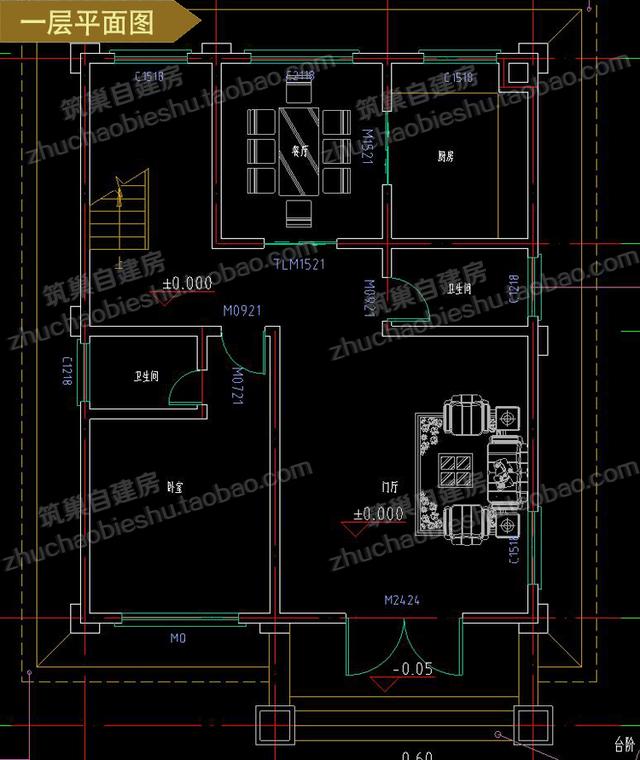 3款占地100平方米三層農(nóng)村獨棟自建別墅設計圖，豪華大氣，造價僅30萬