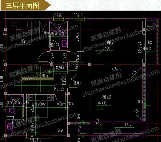 3款占地100平方米三層農(nóng)村獨棟自建別墅設計圖，豪華大氣，造價僅30萬