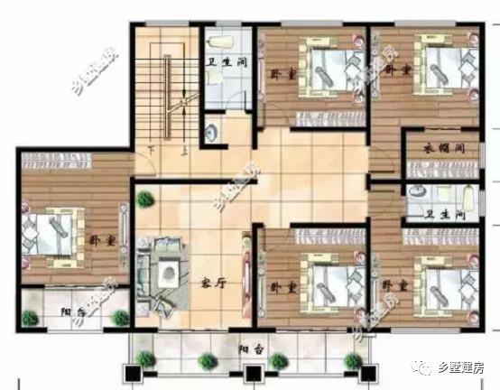 15.9X10.5平米三層別墅設(shè)計圖，中等戶型四平八穩(wěn)風(fēng)景好！