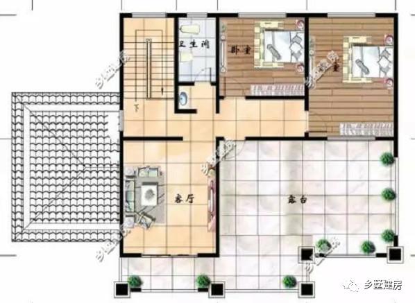 15.9X10.5平米三層別墅設(shè)計圖，中等戶型四平八穩(wěn)風(fēng)景好！