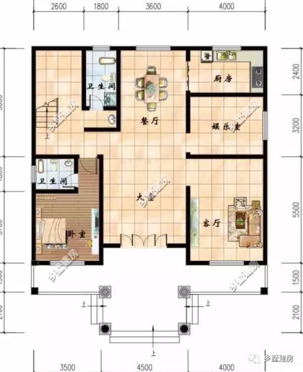 三層農(nóng)村自建房，13.3×14.6米，完美的空間布局，完勝城市商品房！