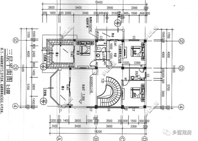 三層農(nóng)村自建房，13.3×14.6米，完美的空間布局，完勝城市商品房！