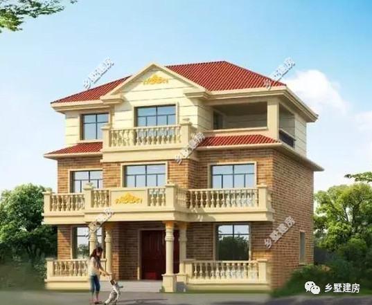 三層農(nóng)村自建房，13.3×14.6米，完美的空間布局，完勝城市商品房！