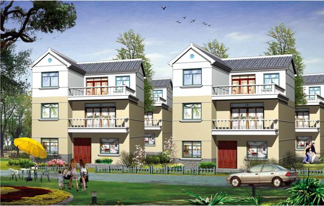 三層農(nóng)村自建房，占地90平方米，外觀大氣簡約，室內(nèi)功能齊全，小地基也可以建美美的別墅！