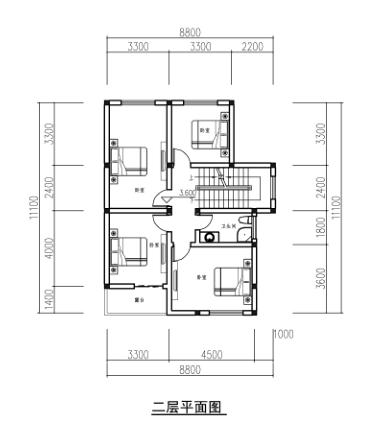 三層農(nóng)村自建房，占地90平方米，外觀大氣簡約，室內(nèi)功能齊全，小地基也可以建美美的別墅！